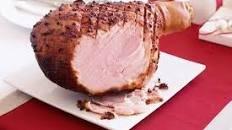 Cranberry and balsamic glazed ham