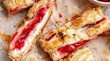 Cream Cheese Cherry Danish with Puff Pastry