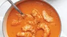 Creamy Tomato Soup with Shrimp