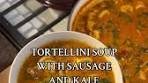 Creamy Tortellini Soup with Italian Sausage and Kale Recipe