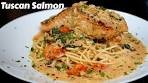 Creamy Tuscan Salmon | QUICK & EASY Salmon Pasta ...