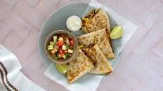 Crispy Beef Quesadillas with Tomato Salsa
