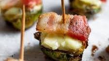 Crispy Brussel Sprouts with Bacon and Cheese