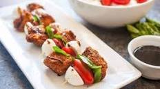 Crispy Chicken Caprese Bites