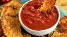 Crispy Fried Zucchini with Marinara