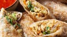 Crispy Pan-Fried Tofu Spring Rolls