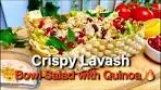 Crispy Quinoa Salad with Creamy Tahini Dressing, Healthy ...