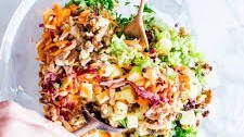 Crunchy Carrot Raisin Salad with Pineapple and Creamy Honey Lemon Dressing