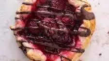 Dark Chocolate Raspberry Puff Pastry Tarts