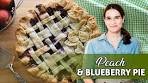 DELICIOUS Peach & Blueberry Pie 🥧🍑