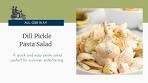 Dill Pickle Pasta Salad