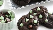 Double Chocolate Mint Chip Cookies
