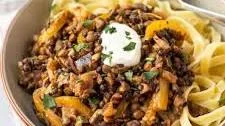 Easy Lentil Stroganoff