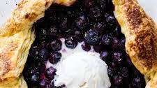 Easy puff pastry blueberry galette