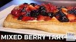 Easy Puff Pastry Mixed Berry Tart | Try this delicious puff pasty ...