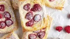 Easy Raspberry Cream Cheese Danish (with Puff Pastry)