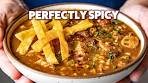 Easy & Spicy Chicken Tortilla Soup