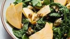 Easy Spinach Apple Salad with Maple Dijon Dressing