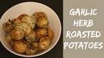 Garlic and Herb Roasted Potatoes | VEGAN
