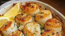 Garlic Butter Baked Scallops