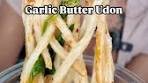 Garlic Butter Udon recipe on AngielaEats.com This ...
