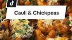 Garlic Parmesan Cauliflower and Chickpeas Recipe