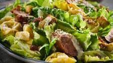 Grilled Italian Sausage, Bacon and Tortellini Caesar Salad