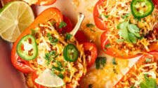 Ground Turkey Stuffed Peppers with Rice
