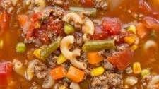 Hamburger Soup with Macaroni