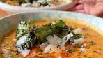 Harissa spiked lentil soup with crispy kale and toasted ...