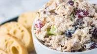 Healthy Chicken Salad with Grapes and Walnuts