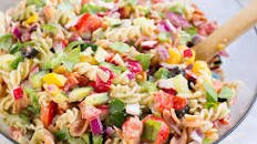 Healthy Rainbow Pasta Salad