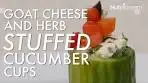 Herbed Goat Cheese Cucumber Cups Recipe