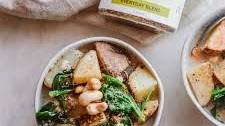 HERBED POTATO AND SPINACH SOUP