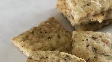 Herbed Sourdough Crackers