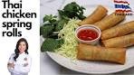 How to cook Thai chicken spring rolls /ปอเปี๊ยะทอด /poh pia tod ...