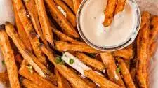 How to make the BEST Sweet Potato Fries With Aioli