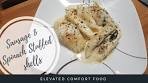 Italian sausage and spinach stuffed shells