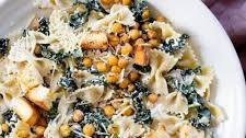 Kale Caesar Pasta Salad