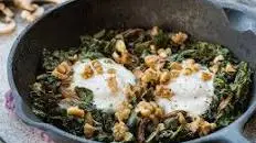 Kale, Mushroom, and Walnut Hash