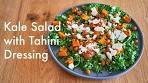 Kale Salad with Tangy Tahini Dressing | Healthy Eating ...