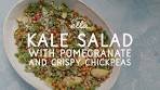 Kale Tahini Salad with Crispy Chickpeas