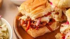 Leftover Turkey Sliders with Cranberry BBQ Sauce