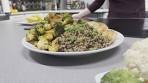 Lemon shrimp with garlic quinoa, roasted veggies | Seasonal ...