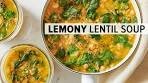 LEMONY LENTIL & CHICKPEA SOUP | from my healthy meal ...