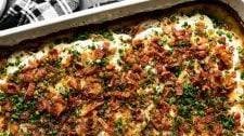 Loaded Potatoes Au Gratin with Smoked Gouda & Bacon