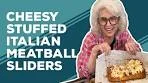 Love & Best Dishes: Cheesy Stuffed Italian Meatball Sliders ...