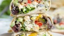 Mediterranean Veggie Wrap