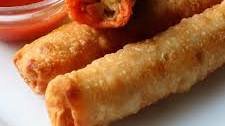 Mini Buffalo Chicken Egg Rolls