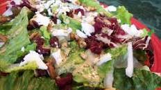 Mixed Greens With Pecans, Goat Cheese, and Dried Cranberries